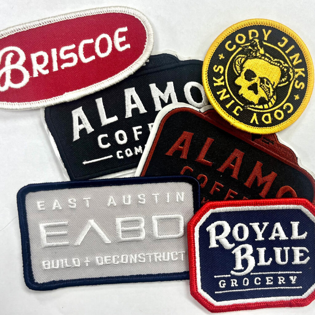 We make custom embroidery patches for a wide variety of brands and musicians. Based in Austin, TX