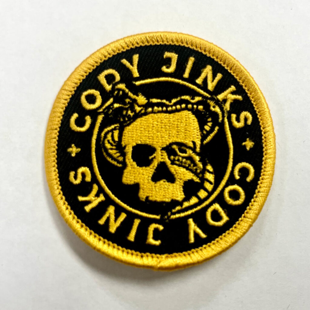 We make custom embroidery patches for a wide variety of brands and musicians.