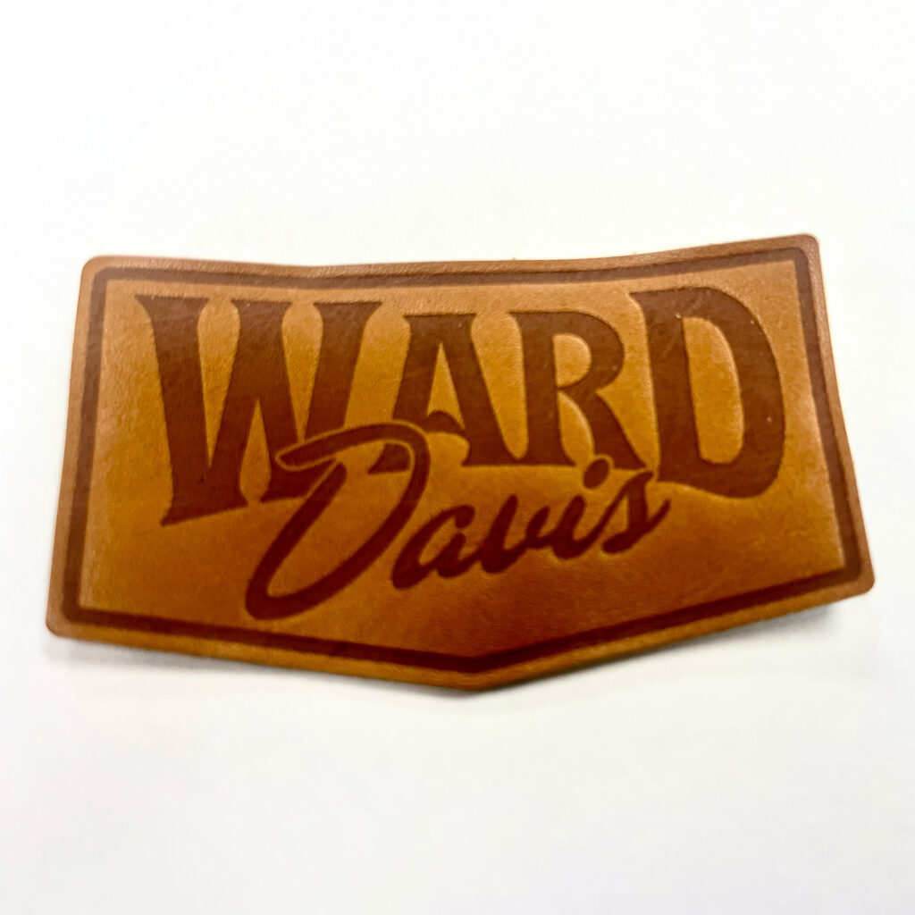 East End Ink can also make leather patches for a more premium feel.
